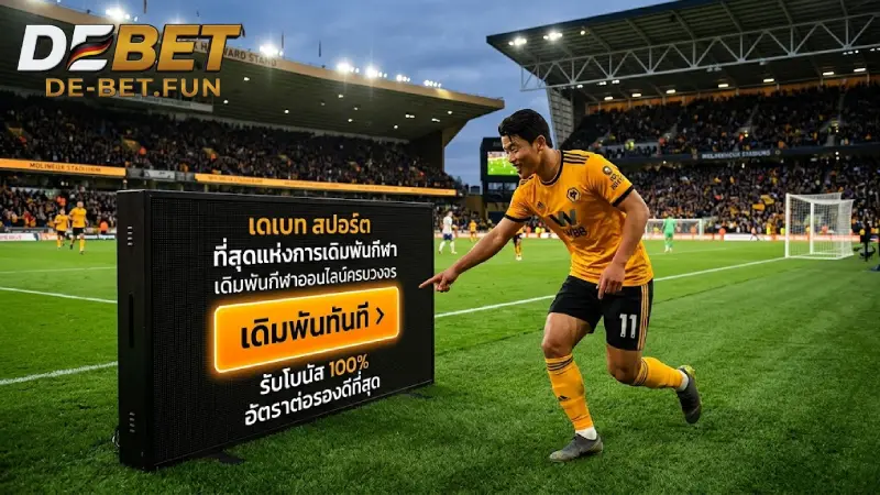 กีฬา DEBET เว็บแทงบอลออนไลน์อันดับ 1 ค่าน้ำดีที่สุดในไทย 2026