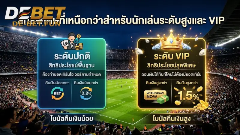 สิทธิพิเศษที่เหนือกว่าสำหรับสมาชิกกระเป๋าหนักและระดับ VIP